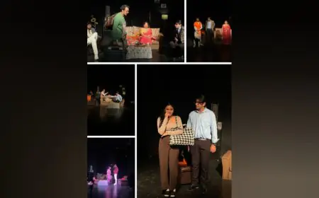 The play ‘’Under Secretary’’ was staged by Rang Gurukul Rangmandal .