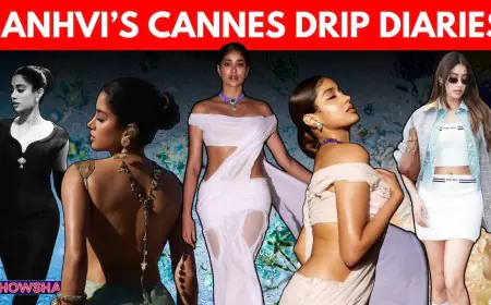 Janhvi Kapoor Looks Like A Sculpted Dream In A Dripping Saree | Decoding Her Cannes 2025 Lookbook