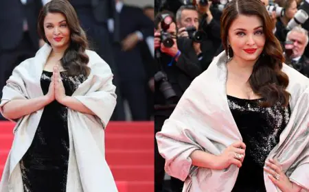 Cannes 2025: Aishwarya Rai Bachchan Honours Bhagavad Gita Shloka On Brocade Cape