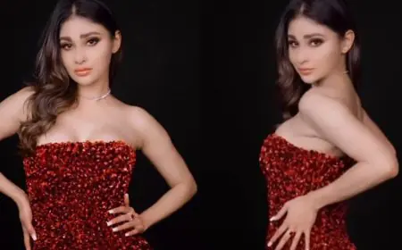Mouni Roy Ditches LBD For A Dazzling Red Mini Dress At Cannes Dinner