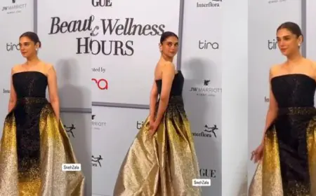 Aditi Rao Hydari Channels Modern Royalty in A Bibhu Mohapatra Gown Worth ₹ 4 lakhs