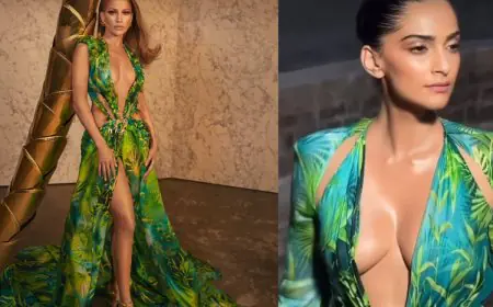 Sonam Kapoor Just Wore That Jennifer Lopez Versace Dress And the Internet Can’t Handle It