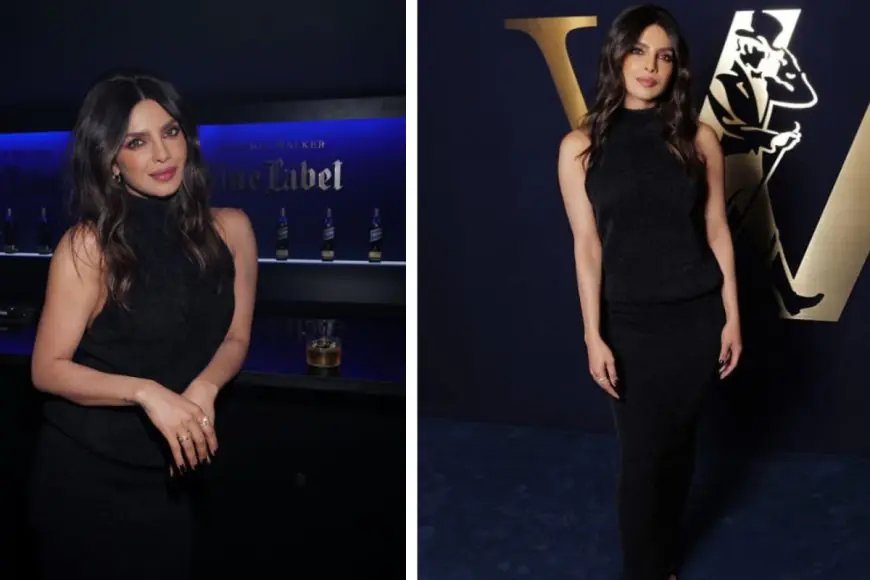 Priyanka Chopra Serves Glamour in a Black Gown At A Pre-Met Gala 2025 Event