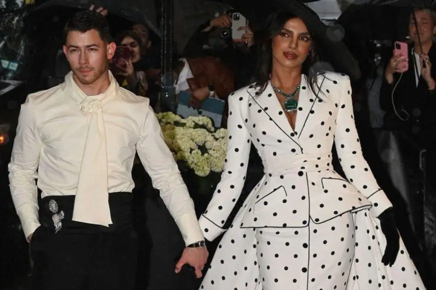 Priyanka Chopra Jonas Stuns In Balmain Polka Dots Ensemble AT Met Gala 2025