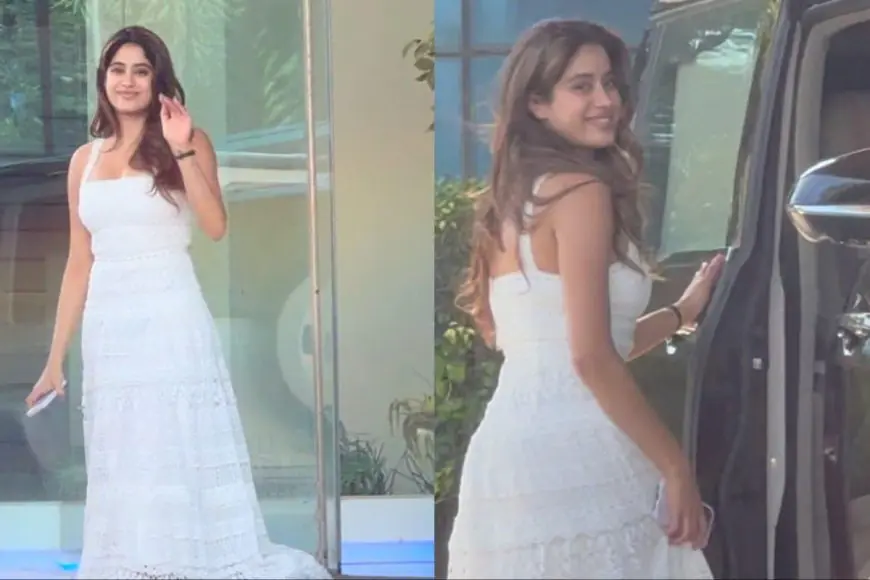 Janhvi Kapoor Is An Etheral Vision In White As She Repeats Her Birthday Dress