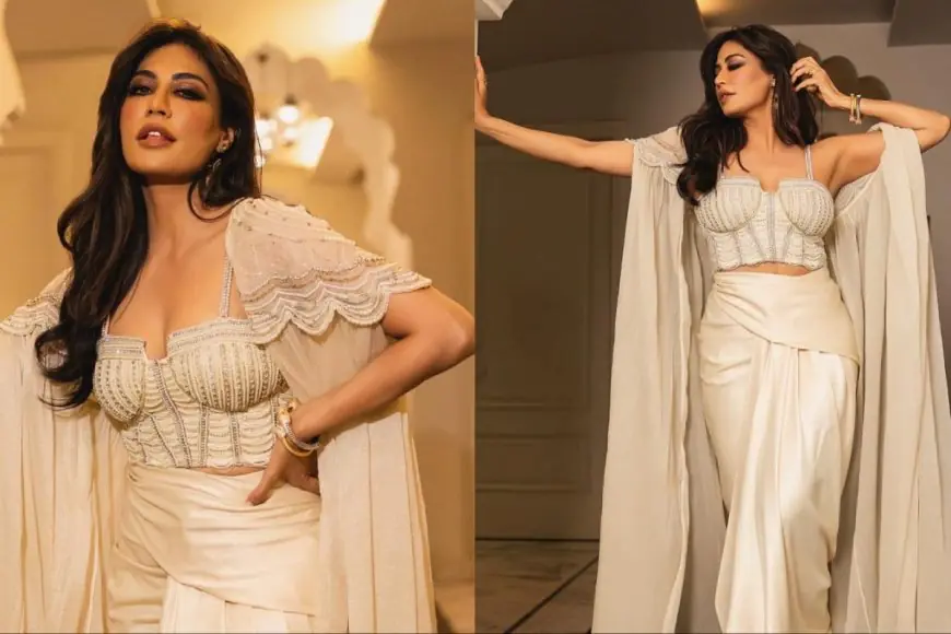 Chitrangda Singh’s Ivory Corset And Dhoti Skirt Combo Is Pure Sartorial Elegance