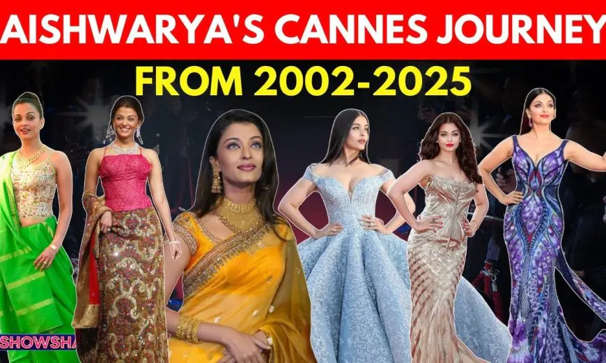 Aishwarya Rai Bachchan’s Cannes Fashion Is A Timeless Blend Of Sarees, Couture & Showstopping Glam