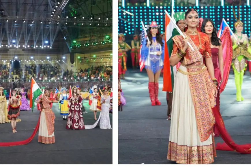 Miss World 2025: Indian Contestant Nandini Gupta Stuns The World In Gaurang Shah’s Jamdani Masterpiece