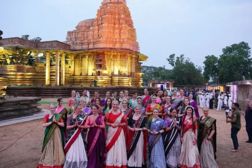 Miss World 2025 Contestants Soak in Heritage at Telangana's Ramappa Temple