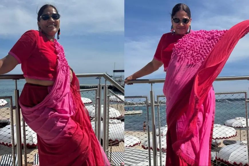 Cannes Film Festival 2025: Chhaya Kadam’s Red-And-Pink Ombre Saree Is Here To Turn Others Green With Envy