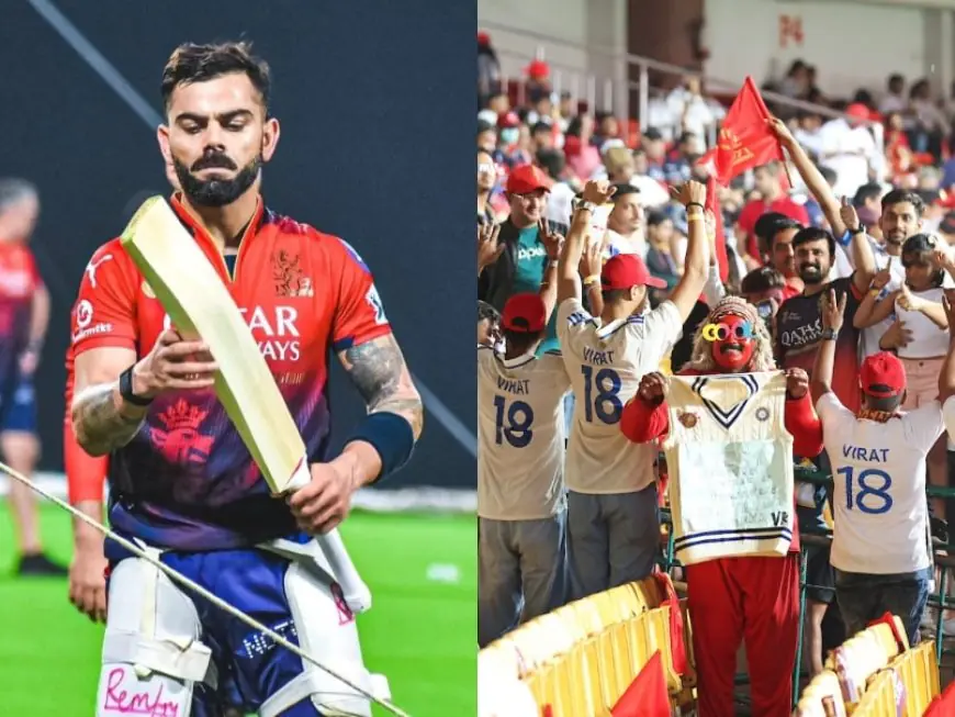 Fans Pay Special Tribute To Virat Kohli During RCB vs KKR IPL 2025 Game. Pics Go Viral