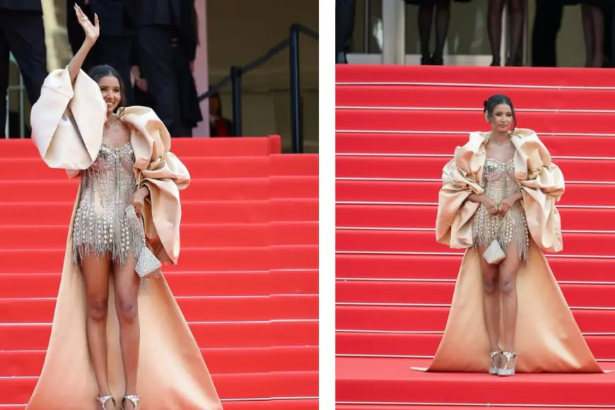 Nancy Tyagi Turns Heads in Bespoke Pearls at the 28th Cannes Film Festival