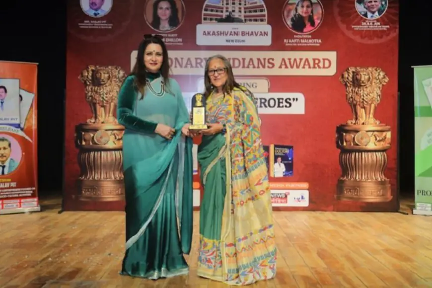 Indian Visionary Award under the title of Real Heroes by I & B ministry winner Dr Archana Shailesh Patel