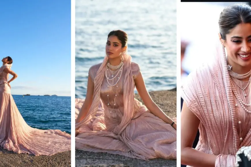 Janhvi Kapoor's ‘Couture in Cannes’ Moment Envisioned In Custom Tarun Tahiliani