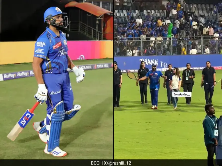 Watch: Rohit Sharma's Special Gesture For Fans After MI's Final Home Game Of IPL 2025