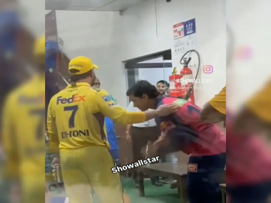 14-Year-Old Vaibhav Suryavanshi's Heartfelt Gesture Towards MS Dhoni Captivates Cricket Fans