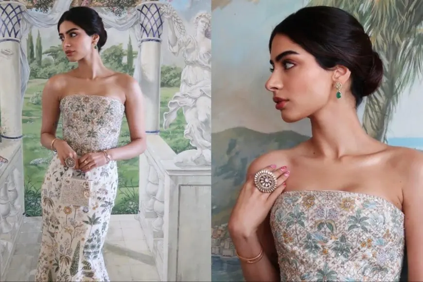Khushi Kapoor's Cannes Floral Gown Had A Stunning Rajasthani Connection | See Pics