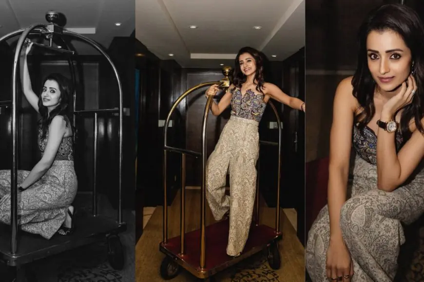 Trisha Krishnan Channels Rule-Breaking Elegance in A Sheena Trehan Ensemble