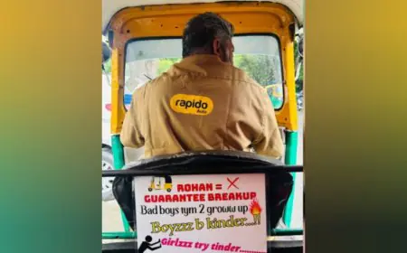 Peak Bengaluru Moment: Bengaluru Rapido Driver’s Anti-Rohan Message Breaks the Internet