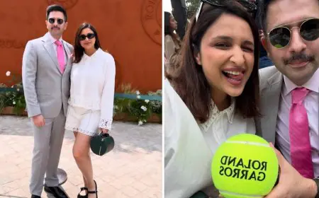 Parineeti Chopra and Raghav Chadha Bring Glamour to French Open