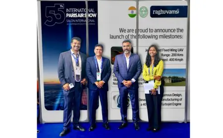 Raghu Vamsi Aerospace Group Debuts Indigenous Jet Engine & UAV Technologies at 55th Paris Air Show