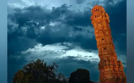 One Photo, One Fort, One Dream: Chittorgarh Lights Up Times Square
