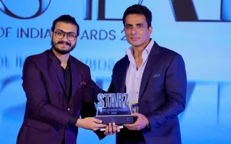 Biswarup Dey Mukherjee Receives Prestigious Dance Choreography Award from Sonu Sood