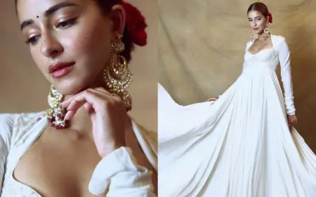 Ananya Panday Revives Rekha’s Umrao Jaan Aura In A Rohit Bal White Anarkali