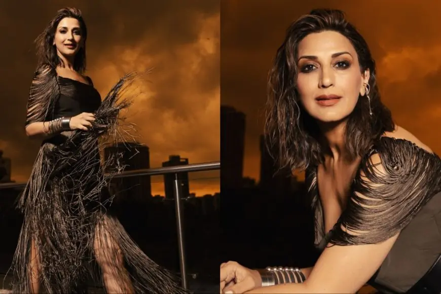 Sonali Bendre’s Fringe Dress And Bronzed Glam Look Is A Major Fashion Serve