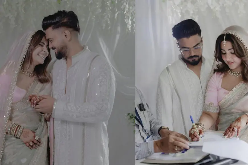 Hina Khan and Rocky Jaiswal Tie the Knot in Timeless Manish Malhotra Ensembles