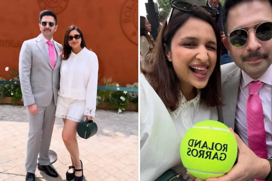 Parineeti Chopra and Raghav Chadha Bring Glamour to French Open