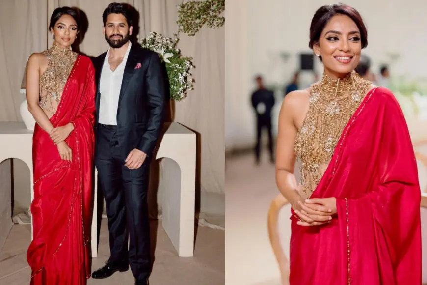 Sobhita Dhulipala Was ‘Dripping in Pearls’ At Akhil Akkineni’s Wedding Reception