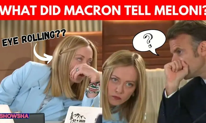 Giorgia Meloni’s EPIC Eye Roll At Macron During G7 Summit Secret Talks Sparks Viral Frenzy | N18G