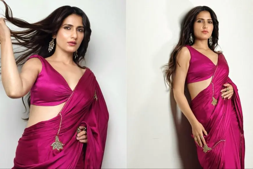 Fatima Sana Shaikh Wows In Gulkand Pink Saree At Aap Jaisa Koi Trailer Launch