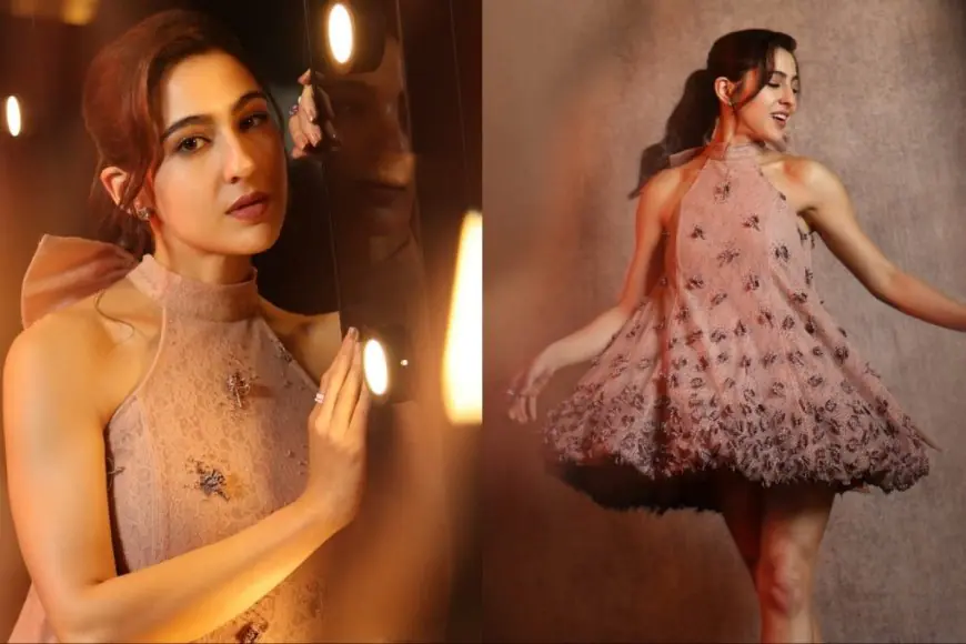 In Blush Pink And Beads: Sara Ali Khan’s Dragonfly Dress Is All Things Dreamy