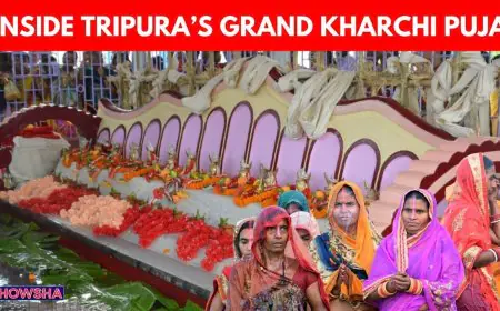 Kharchi Puja Begins In Tripura As Thousands Gather To Worship 14 Deities At Historic Temple Site