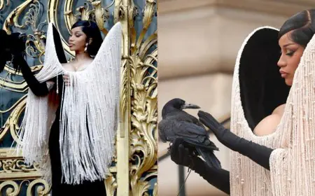Cardi B’s Schiaparelli Look Is A Total Win, But Her Crow Has Left The Internet Divided