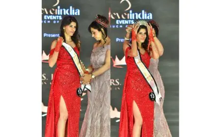 Deeksha Chauhan won the title of Mrs. Rajasthan 2025 and Mrs. Beautiful Eyes 2025 at Mrs india One in a Million 2025