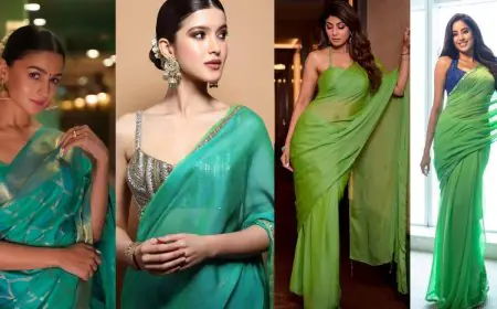 Hariyali Teej 2025: Celeb-Inspired Green Sarees To Celebrate The Festival