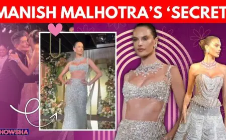 ICW 2025: Victoria’s Secret Angel Alessandra Ambrosio Turns Showstopper For Manish Malhotra