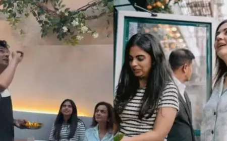 Isha Ambani And Nita Ambani Keep It Chic At Chef Vikas Khanna’s NYC Restaurant Ahead Of NMACC India Weekend