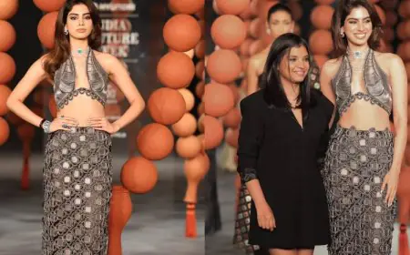 Khushi Kapoor Brings Power And Precision To The Ramp At India Couture Week 2025