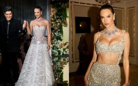 Manish Malhotra Showed Alessandra Ambrosio How To Party In Diamonds and Pearls