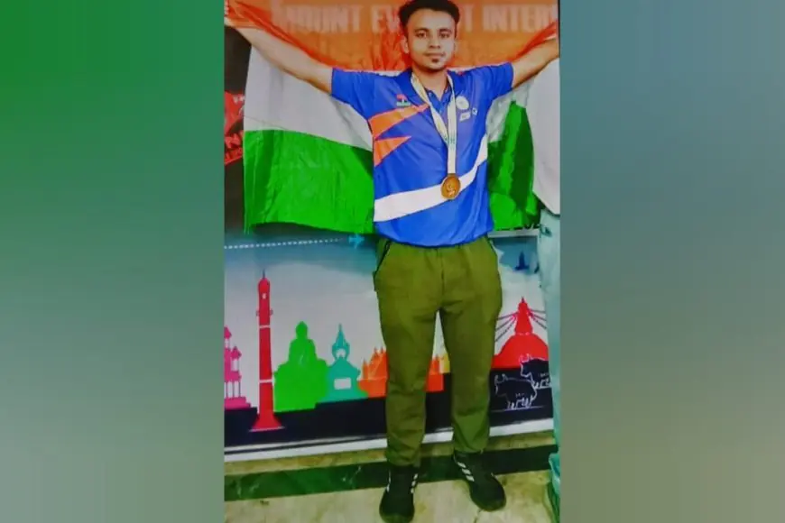 Assam's Iqbal Hussain the Legendary Hall of Fame International Sportsmen of India won Gold at"South Asian Games 2025"