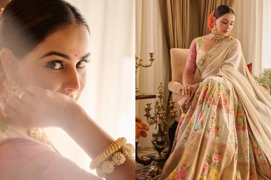 Genelia Deshmukh’s Khadi Jamdani Lehenga Captures the Beauty of Indian Textiles