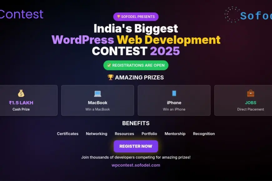 India’s Biggest WordPress Contest 2025 Is Launched: Win ₹1.5 Lakh Cash, MacBook, iPhone and Job Offers!