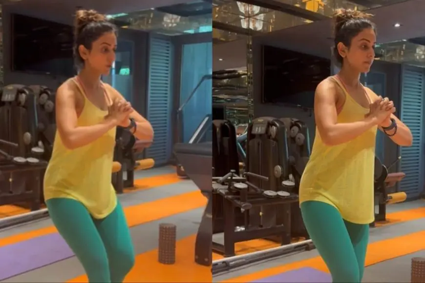 Rakul Preet Singh Takes Her Training Up A Notch With Aqua Ball Workouts