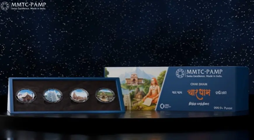 Divine Blessings in Silver: MMTC-PAMP Launches 99.99%+ Silver Char Dham 20gm Coin Series Honouring India's Spiritual Compass