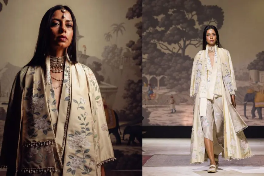 Tarun Tahiliani Reimagines A Hand Painted Silk Panel Into A Couture Jacket 