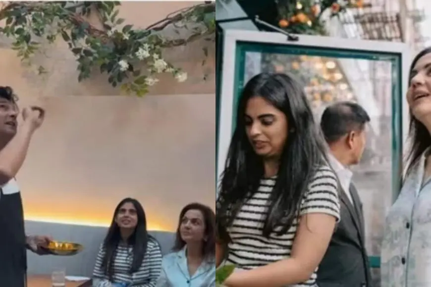 Isha Ambani And Nita Ambani Keep It Chic At Chef Vikas Khanna’s NYC Restaurant Ahead Of NMACC India Weekend